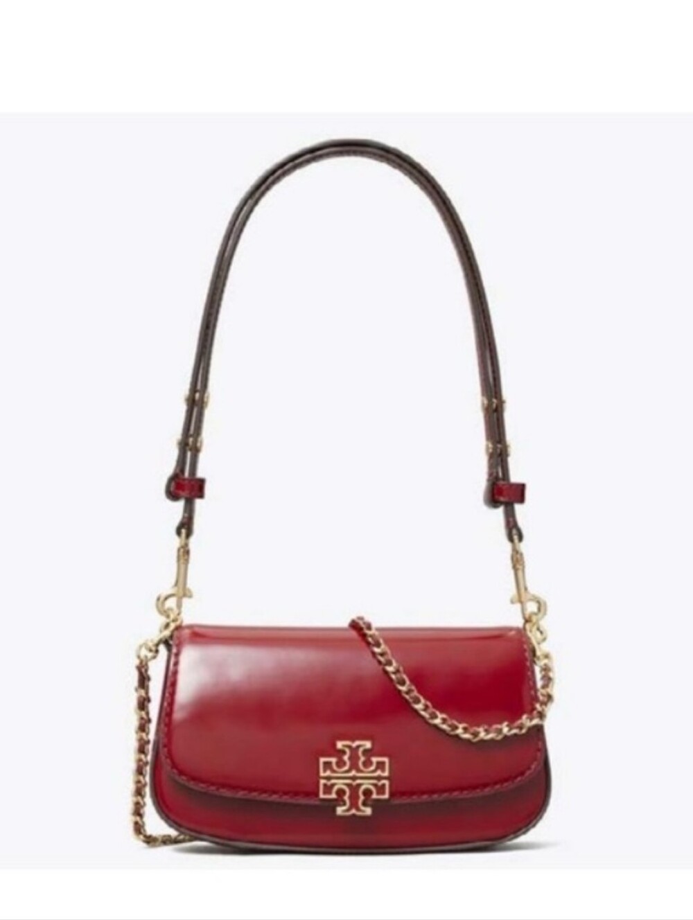 BNWT Tory Burch Red Britten Leather Bag